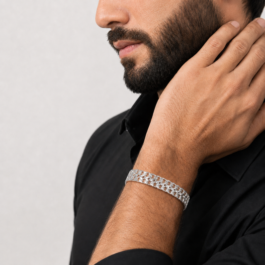 Unisex | Pulso Pulsera Tejido Cubana Petatillo 10 mm, Esclava Para Hombre Y Mujer De Plata Autentica Ley .925, DUO DELUXE JOYAS