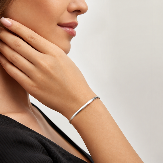 Unisex | Pulso Pulsera Tejido Panza De Vibora Serpiente 3 mm, Esclava Para Hombre Y Mujer De Plata Autentica Ley .925, DUO DELUXE JOYAS