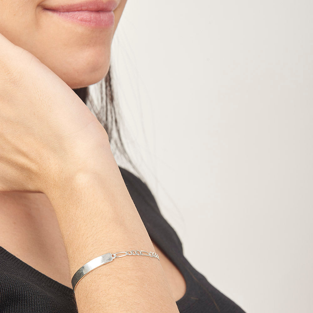 Unisex | Esclava Tejido Cartier Lisa 4 mm – Plata Ley .925