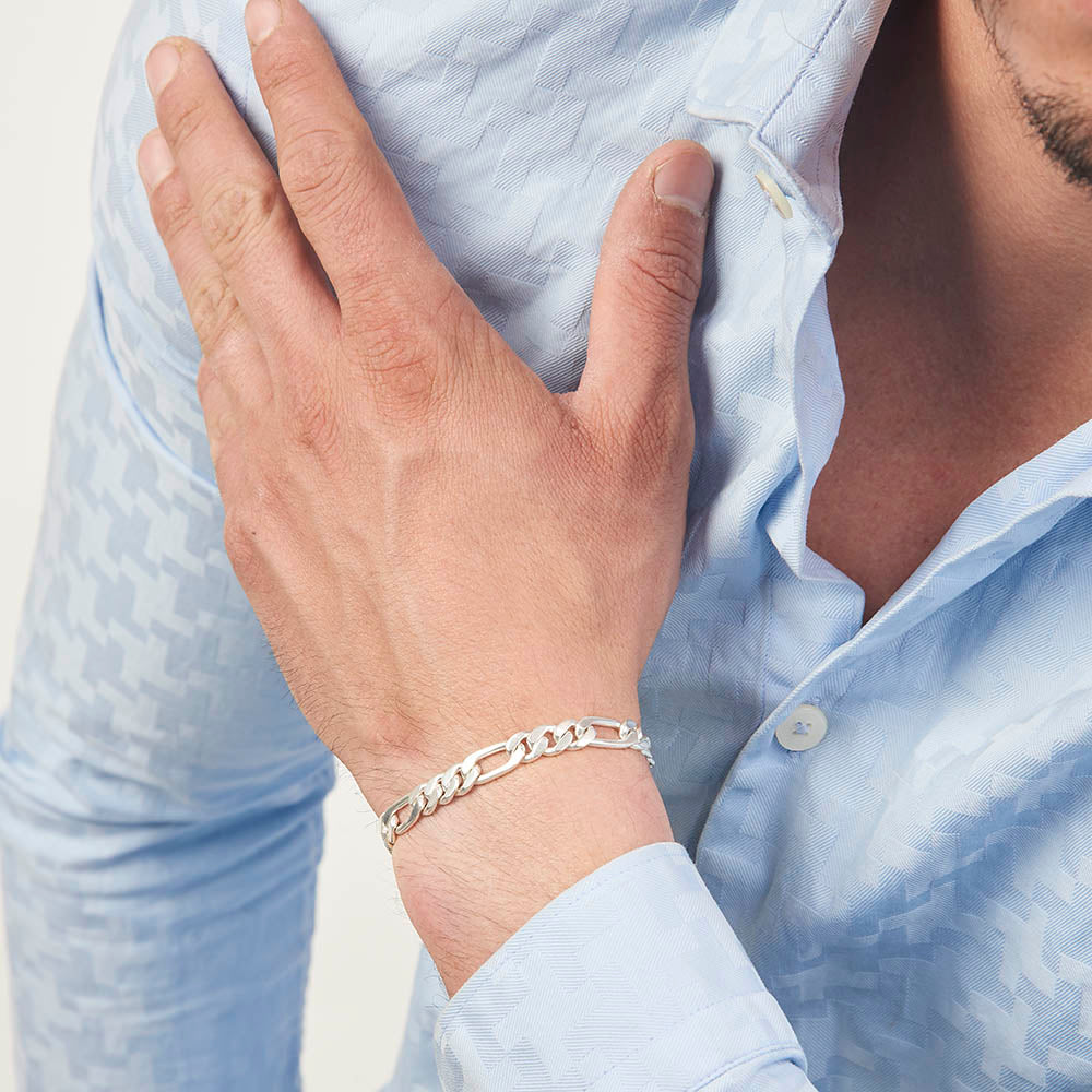 Unisex | Pulsera Tejido Cartier HM Liso 2 - 8 mm – Unisex – Plata Ley .925