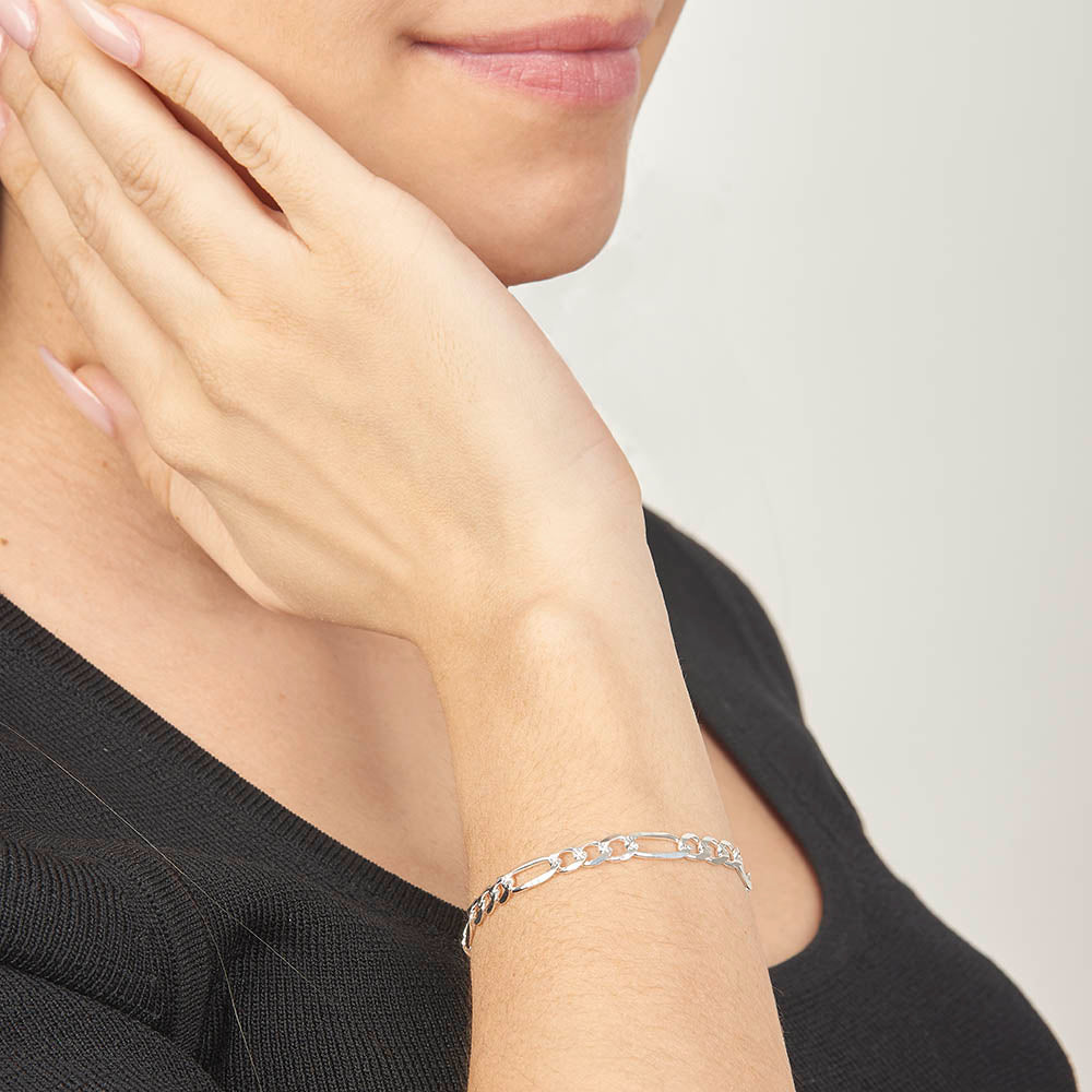 Unisex | Pulsera Tejido Cartier Liso 4 mm – Plata Ley .925