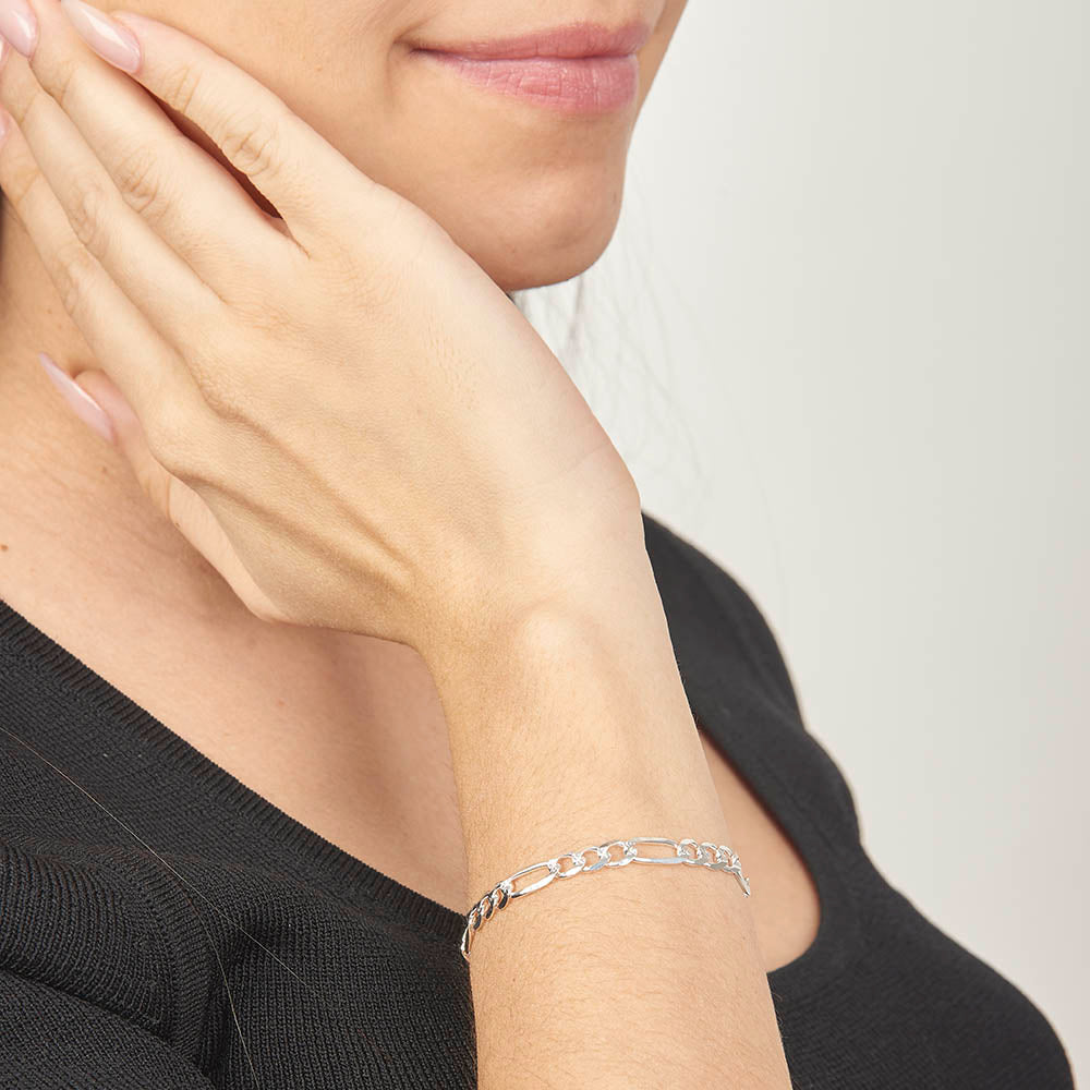Unisex | Pulsera Tejido Cartier Diamantado 5 mm – Plata Ley .925