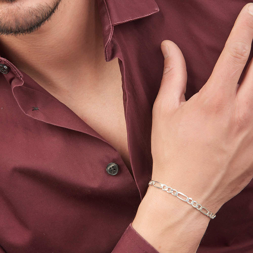 Unisex | Pulsera Tejido Cartier Liso 5 mm – Plata Ley .925