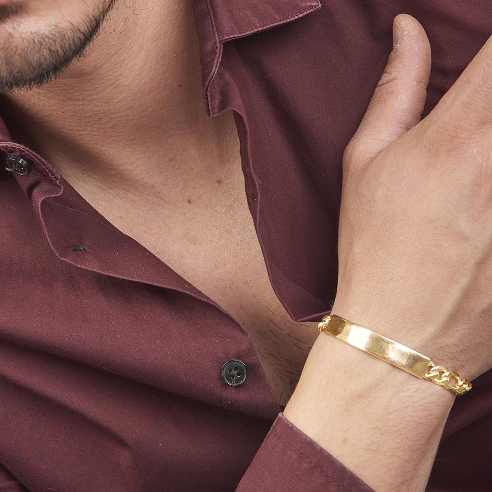 Unisex | Esclava Tejido Cartier HM Lisa 7 mm – Plata Con Baño De Oro 24k