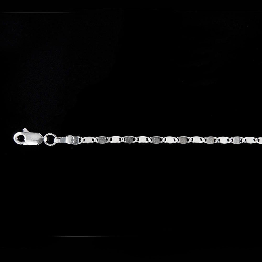 Cadena Gucci Espejo Torcida - 3 mm - 50 cm - Unisex | Plata Ley.925