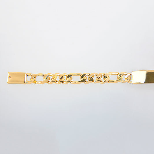 Unisex | Esclava Tejido Cartier HM Lisa 7 mm – Plata Con Baño De Oro 24k