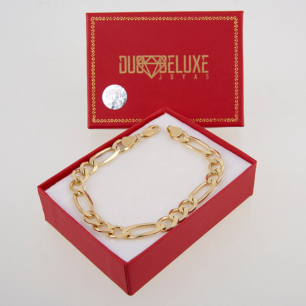 Unisex | Pulsera Tejido Cartier Liso 8 mm – Plata Con Baño De Oro Italiano 24k