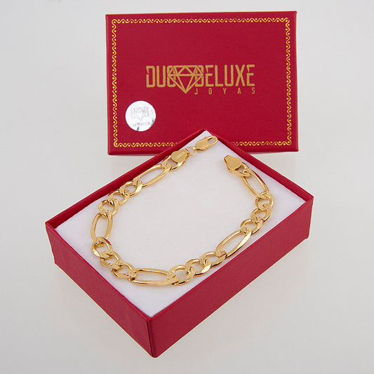 Unisex | Pulsera Tejido Cartier Diamantado 7 mm – Plata Con Baño De Oro Italiano 24k