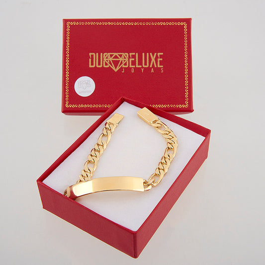 Unisex | Esclava Tejido Cartier HM Lisa 7 mm – Plata Con Baño De Oro 24k