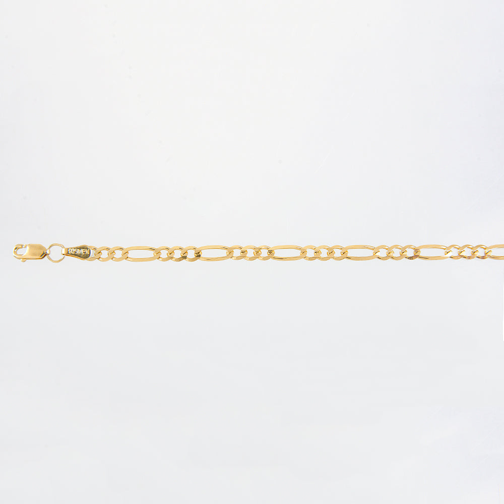 Unisex | Pulsera Tejido Cartier Liso 4 mm – Plata Con Baño De Oro Italiano 24k