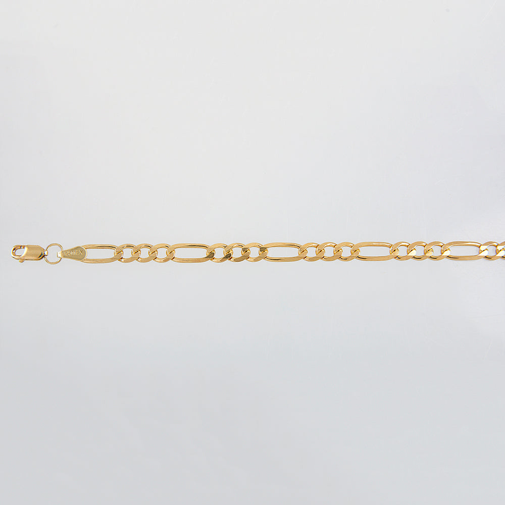 Unisex | Pulsera Tejido Cartier Liso 5 mm – Plata Con Baño De Oro Italiano 24k
