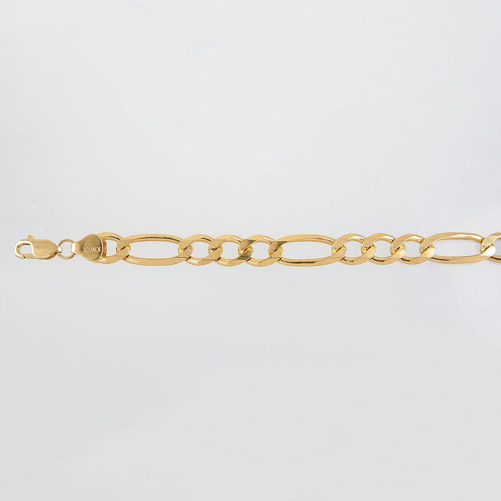 Unisex | Pulsera Tejido Cartier Liso 8 mm – Plata Con Baño De Oro Italiano 24k