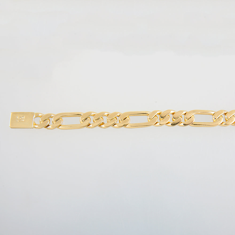 Unisex | Pulsera Tejido Cartier HM Liso 8 mm – Plata Con Baño De Oro Italiano 24k