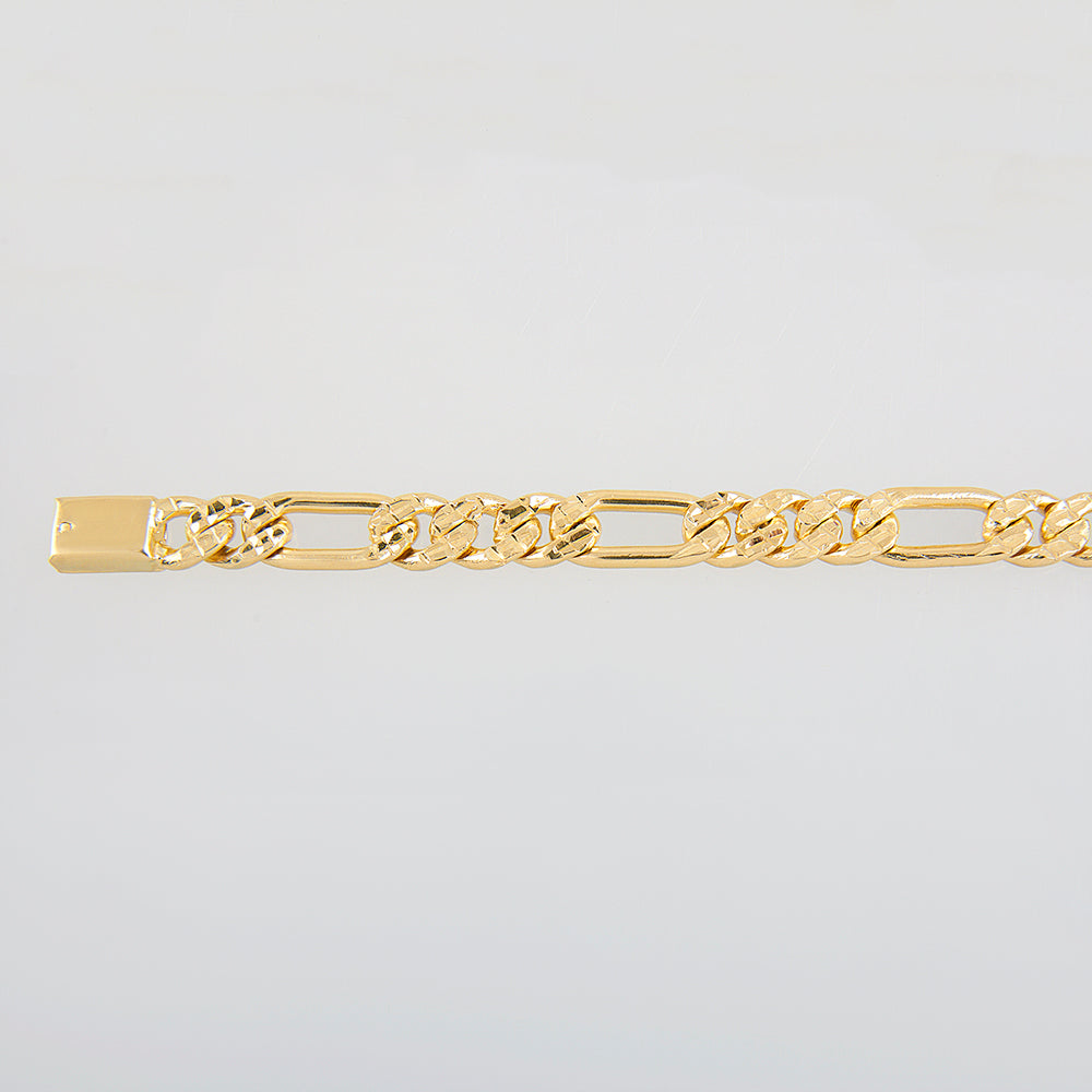 Unisex | Pulsera Tejido Cartier HM Diamantado 8 mm – Plata Con Baño De Oro Italiano 24k