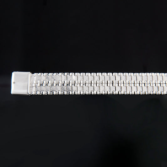 Unisex | Pulsera Tejido RP - 12 mm – Unisex – Plata Ley .925