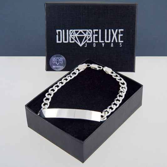 Unisex | Esclava Barbada Lisa 6 mm – Plata Ley .925