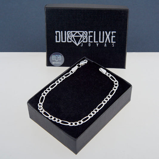 Unisex | Pulsera Tejido Cartier Liso 4 mm – Plata Ley .925