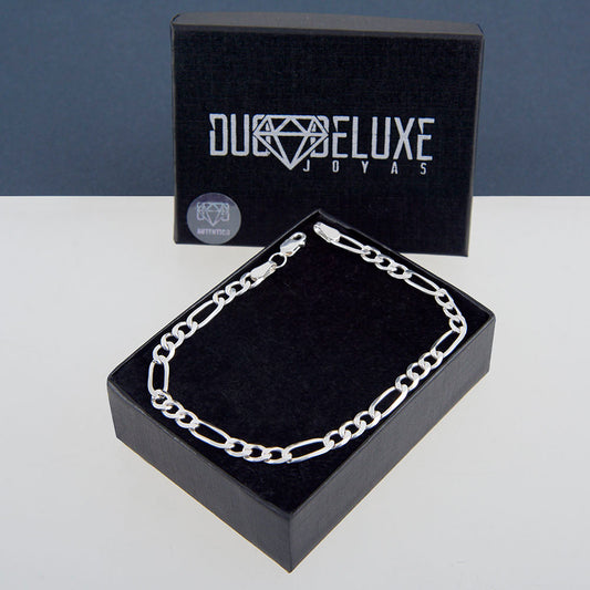 Unisex | Pulsera Tejido Cartier Liso 5 mm – Plata Ley .925