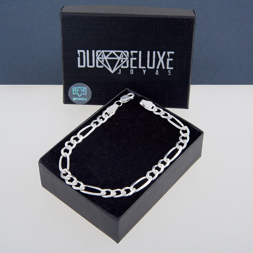 Unisex | Pulsera Tejido Cartier Diamantado 6 mm – Plata Ley .925