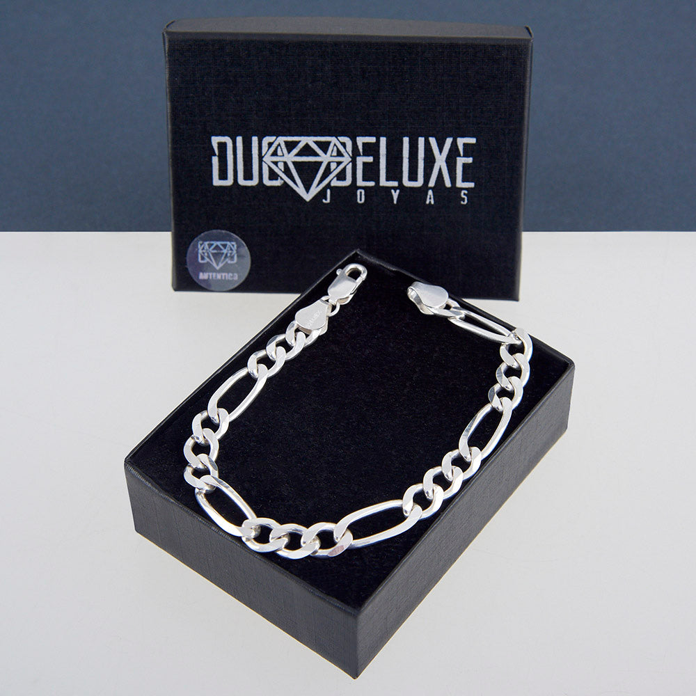 Unisex | Pulsera Tejido Cartier Liso 7 mm – Plata Ley .925