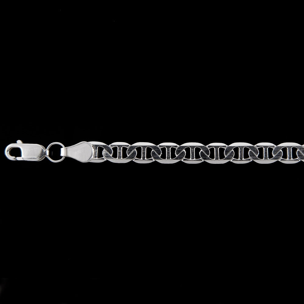 Unisex | Pulsera Tejido Gucci Liso 5 mm – Unisex – Plata Ley .925