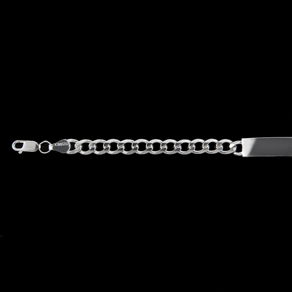 Unisex | Esclava Barbada Lisa 6 mm – Plata Ley .925