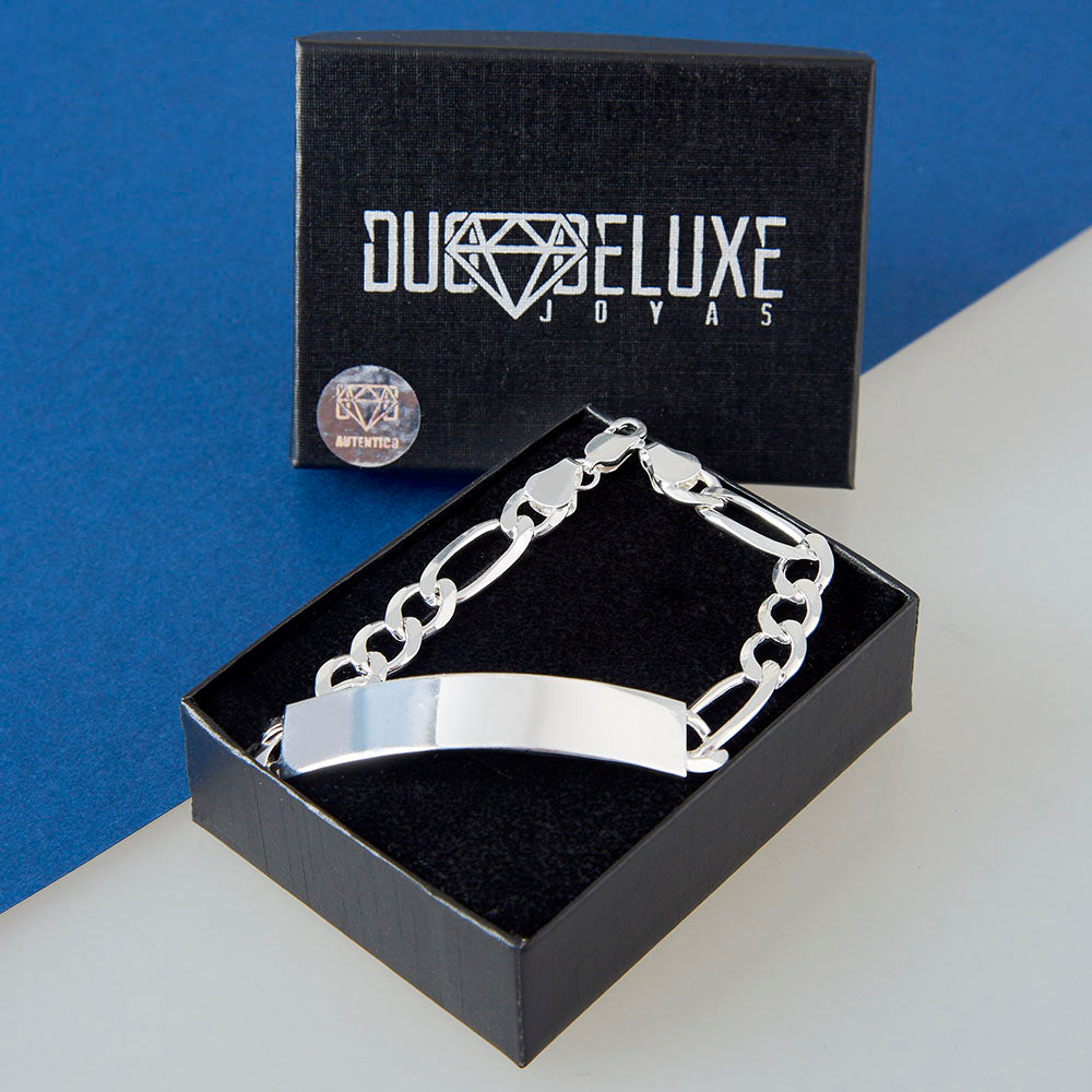 Hombre Esclava Tejido Cartier Liso mm – Plata Ley