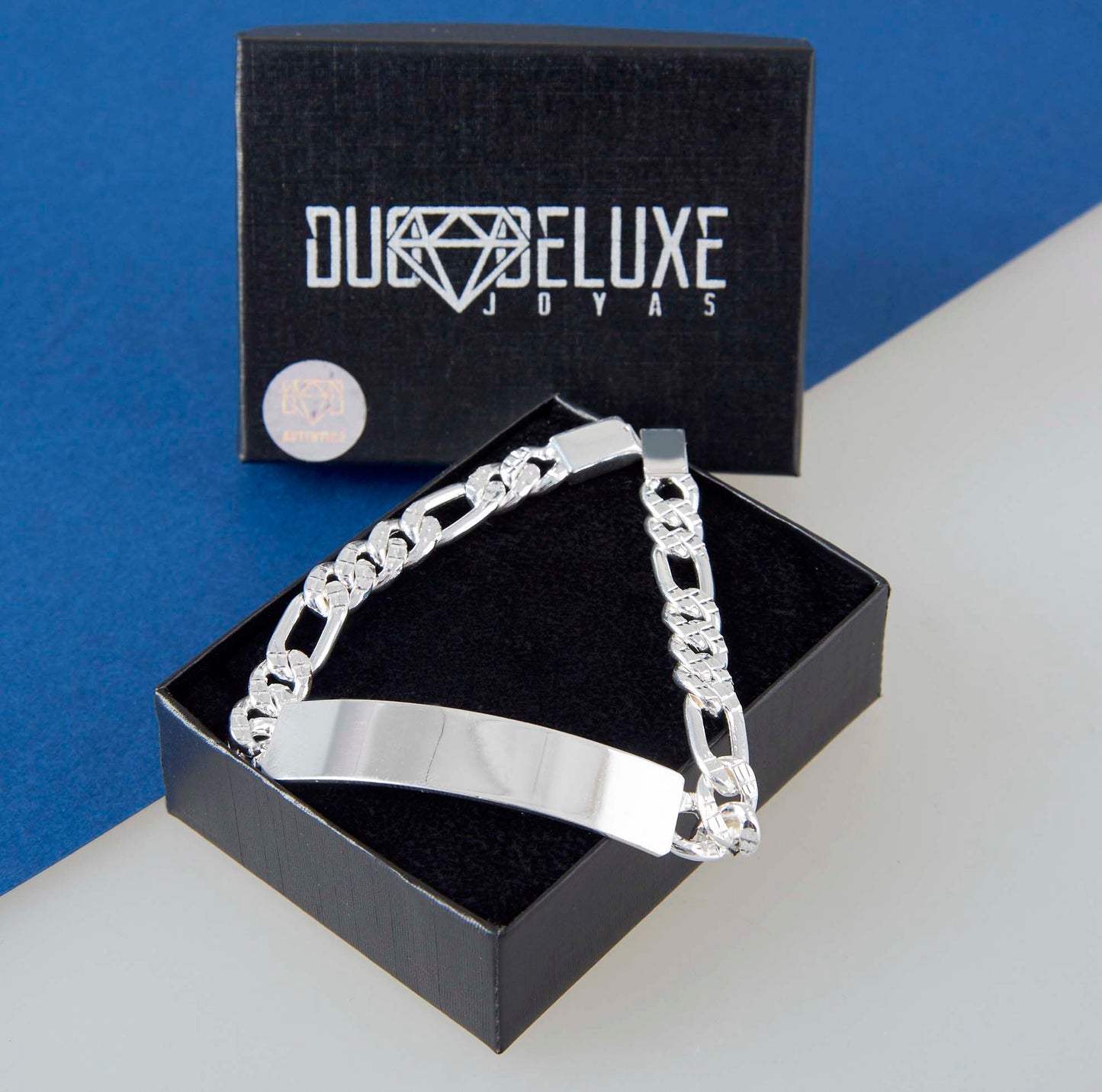 Hombre | Esclava Tejido Cartier HM Diamantada 8 mm – Plata Ley .925