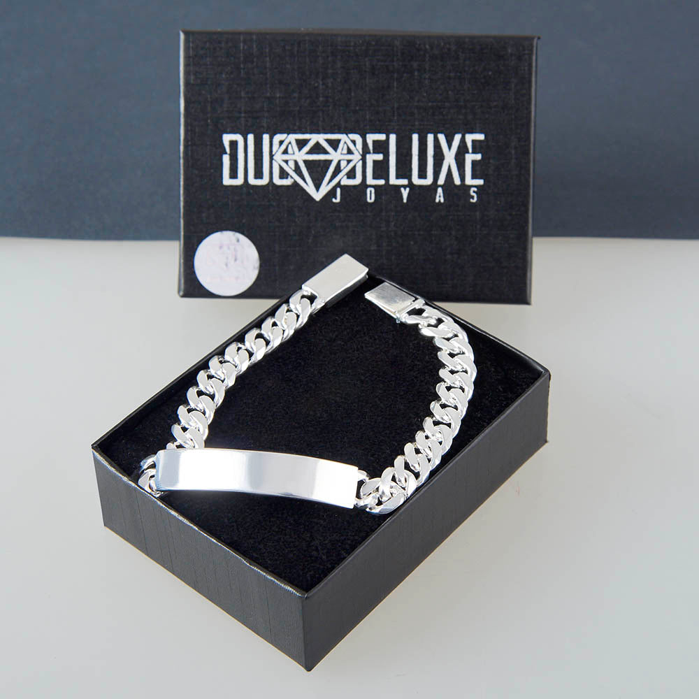 Unisex | Esclava Barbada HM Lisa 7 mm – Plata Ley .925