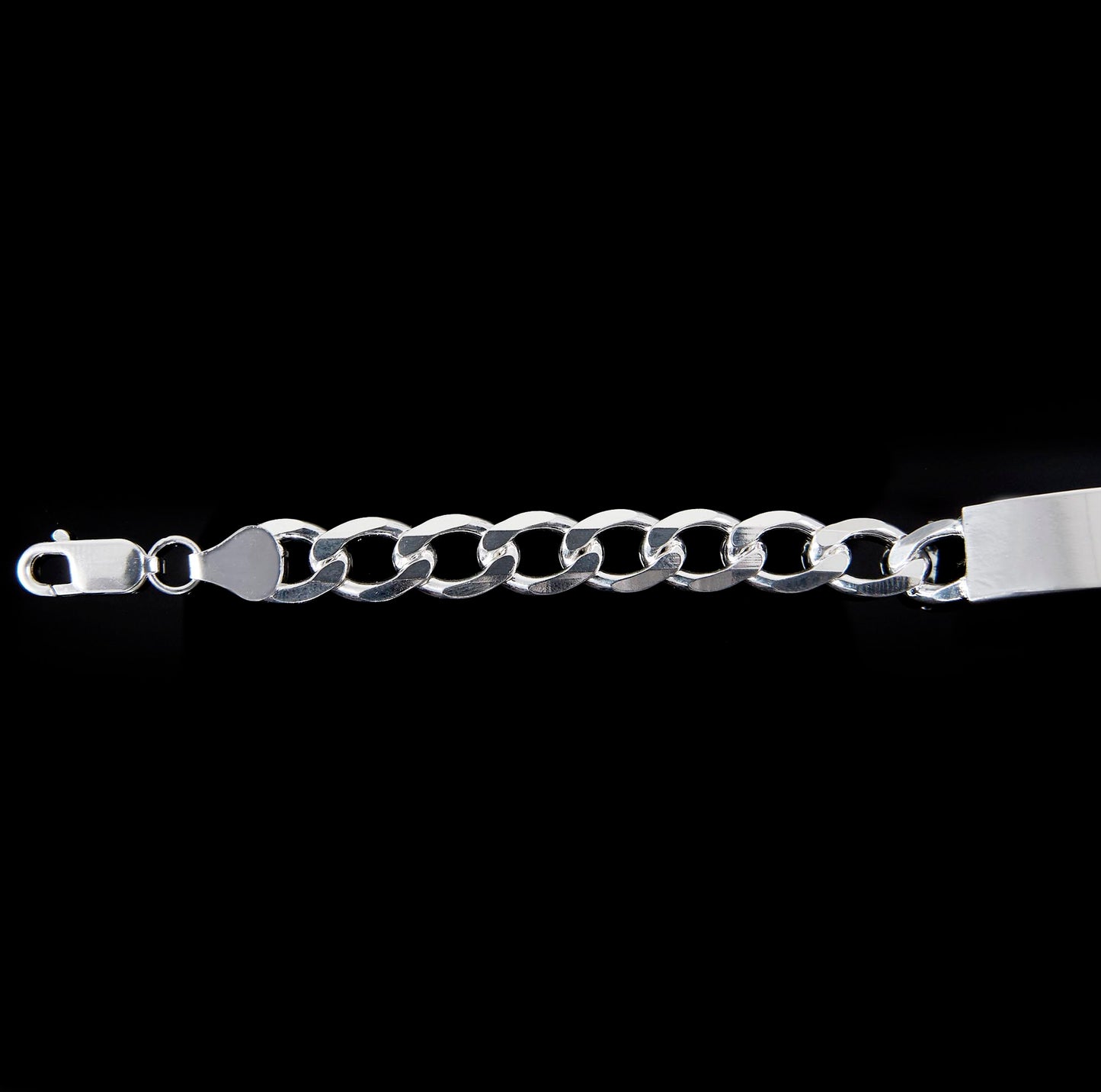 Hombre | Esclava Tejido Barbada Lisa 8 mm – Plata Ley .925