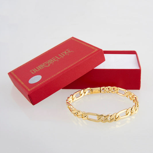 Unisex | Pulsera Tejido Cartier HM Liso 8 mm – Plata Con Baño De Oro Italiano 24k
