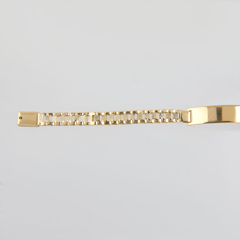 Unisex | Esclava Tejido Rolex ERO - 6 mm – Plata Con Baño De Oro 24k