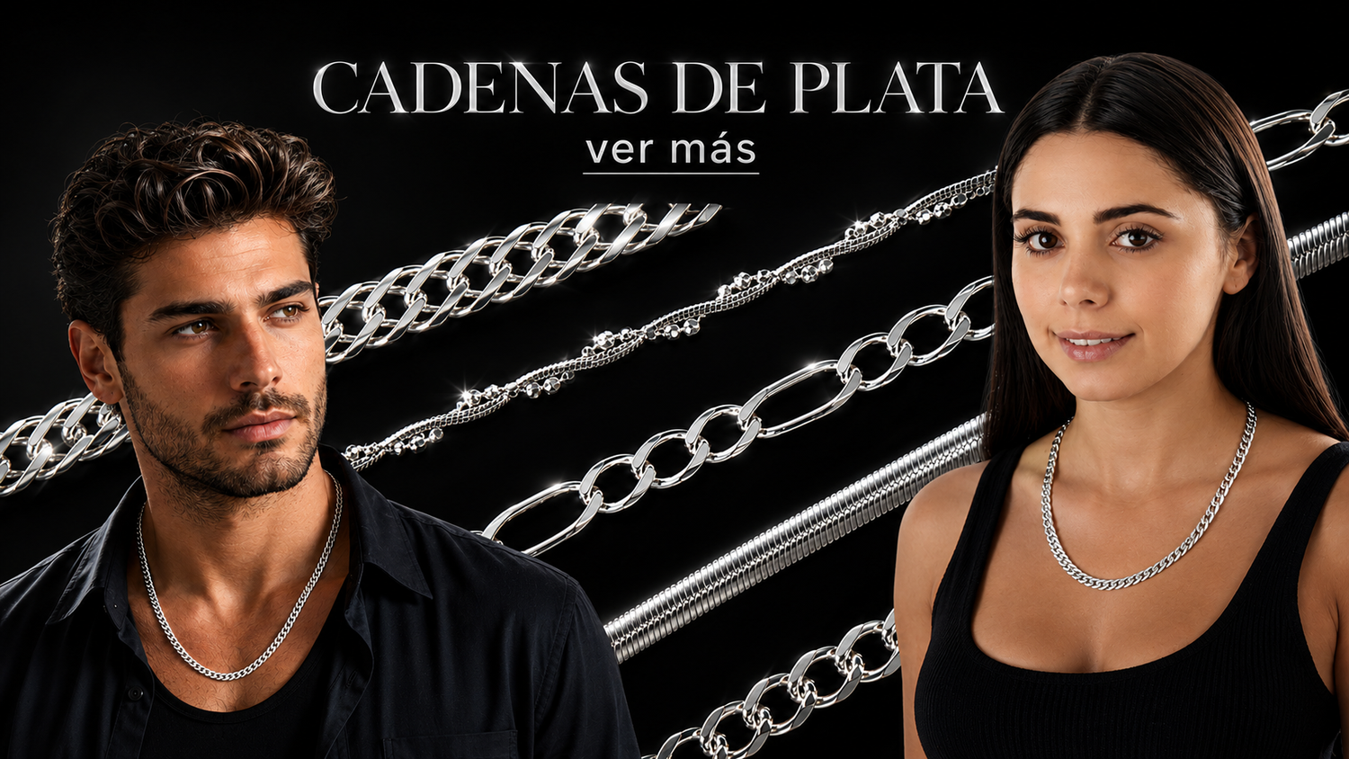 Cadenas De Plata Autentica Ley .925