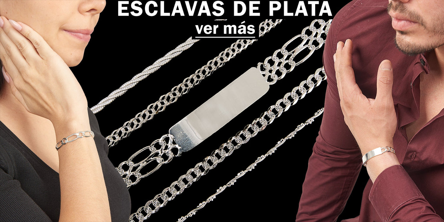 Esclavas Y Pulseras De Plata Autentica Ley .925