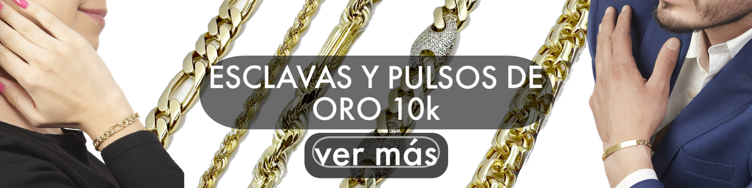 Esclavas Y Pulseras De Oro Autentico 10k