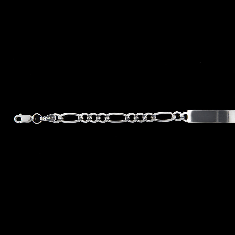 Parejas | Duo De Esclavas Tejido Cartier Figaro 3:1 Lisas Para Parejas, De Plata Autentica Ley .925, Con Grabado, DUO DELUXE JOYAS