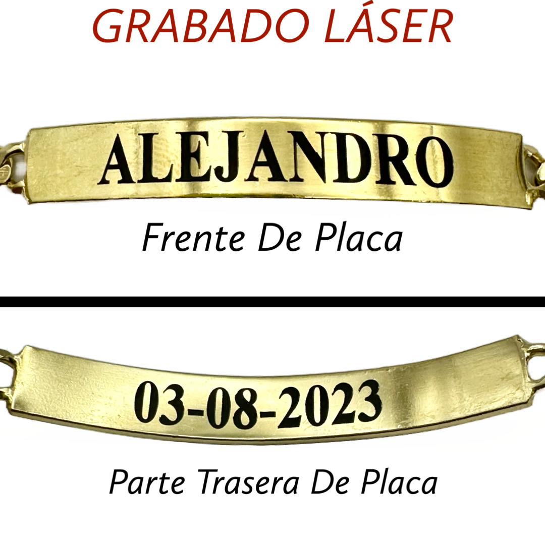 Hombre | Esclava Tejido Cartier Liso 5 - 8 mm – Plata Con Baño De Oro 24k