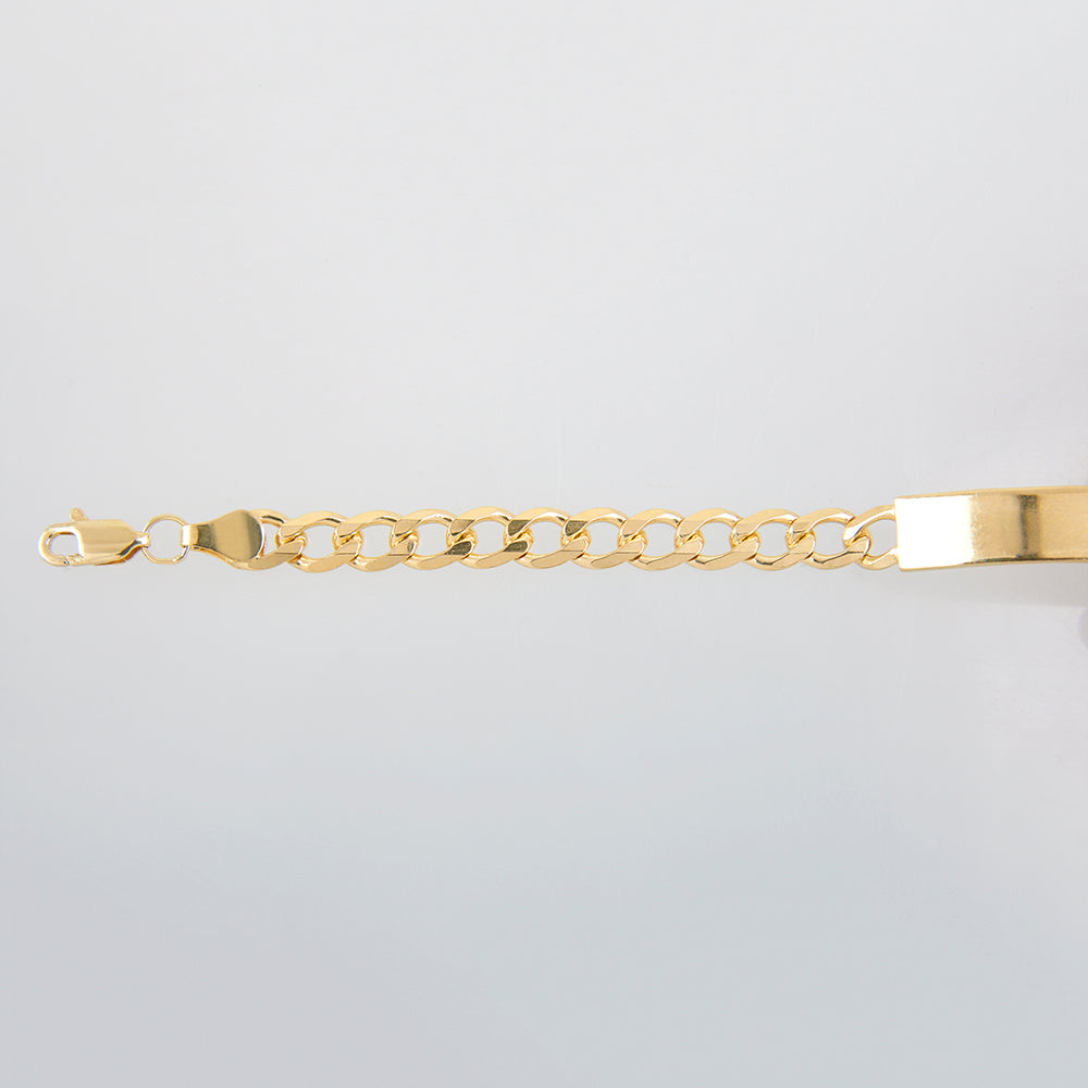 Parejas | Duo De Esclavas Tejido Barbada Cubana Para Parejas, De Plata Autentica Ley .925 Con Baño De Oro Italiano 24k, Con Grabado, DUO DELUXE JOYAS