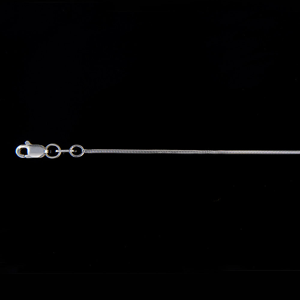 Mujer | Cadena Tejido Cola De Rata - 1 mm x 40 cm, Collar Gargantilla Para Mujer, De Plata Autentica Ley .925, DUO DELUXE JOYAS