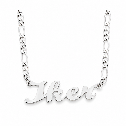 Unisex | Collares Con Dije De Nombre Personalizado Para Caballero Y Dama, De Plata Ley .925, DUO DELUXE JOYAS