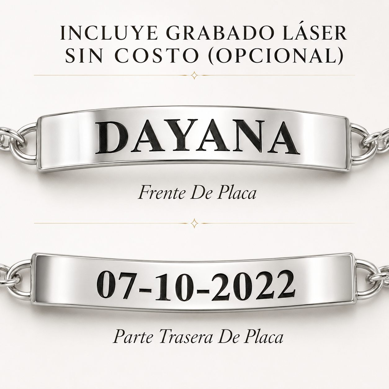 Unisex | Pulsera Esclava Tejido Barbada Cubana Diamantada Con Zirconias 10 mm, Para Hombre Y Mujer, De Plata Autentica Ley .925, Con Grabado, DUO DELUXE JOYAS