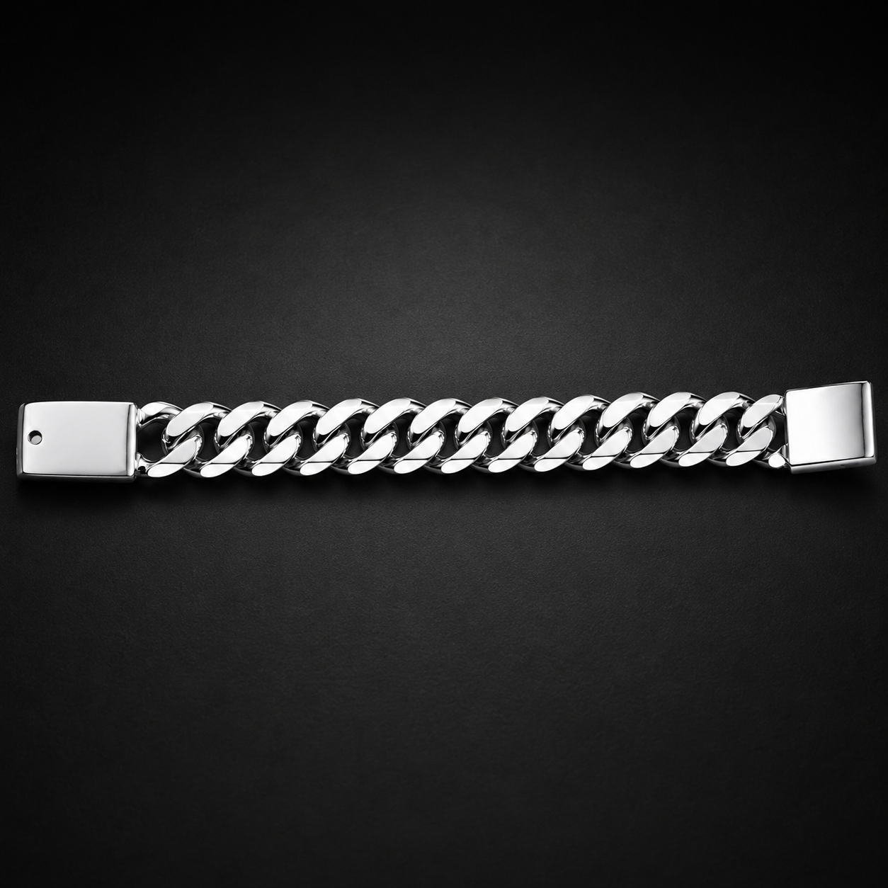 Unisex | Esclava Tejido Barbada Cubana Lisa HM 7 mm, Pulsera Para Hombre Y Mujer, De Plata Autentica Ley .925, Con Grabado, DUO DELUXE JOYAS