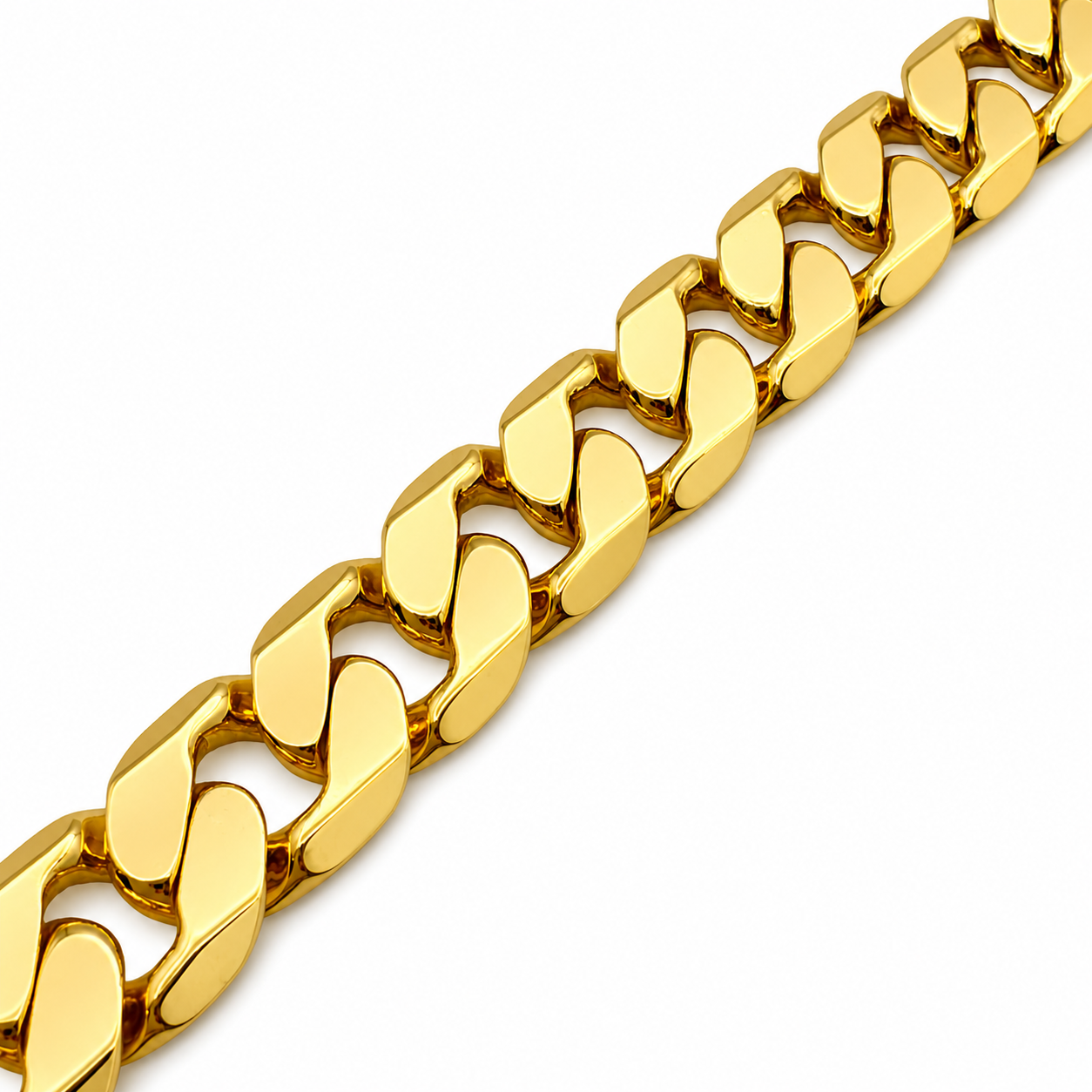 Hombre | Esclava Tejido Barbada Cubana Lisa 7 mm, Pulsera Para Hombre De Chapa de Oro 18k Premium, Con Grabado, DUO DELUXE JOYAS (Copia) (Copia) (Copia)