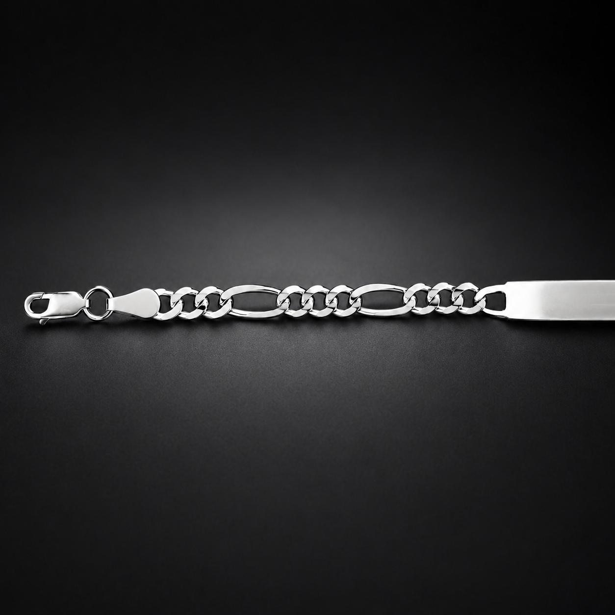 Mujer | Esclava Tejido Figaro 3:1 Lisa 4 mm, Pulsera Para Mujer, De Plata Autentica Ley .925, Con Grabado, DUO DELUXE JOYAS