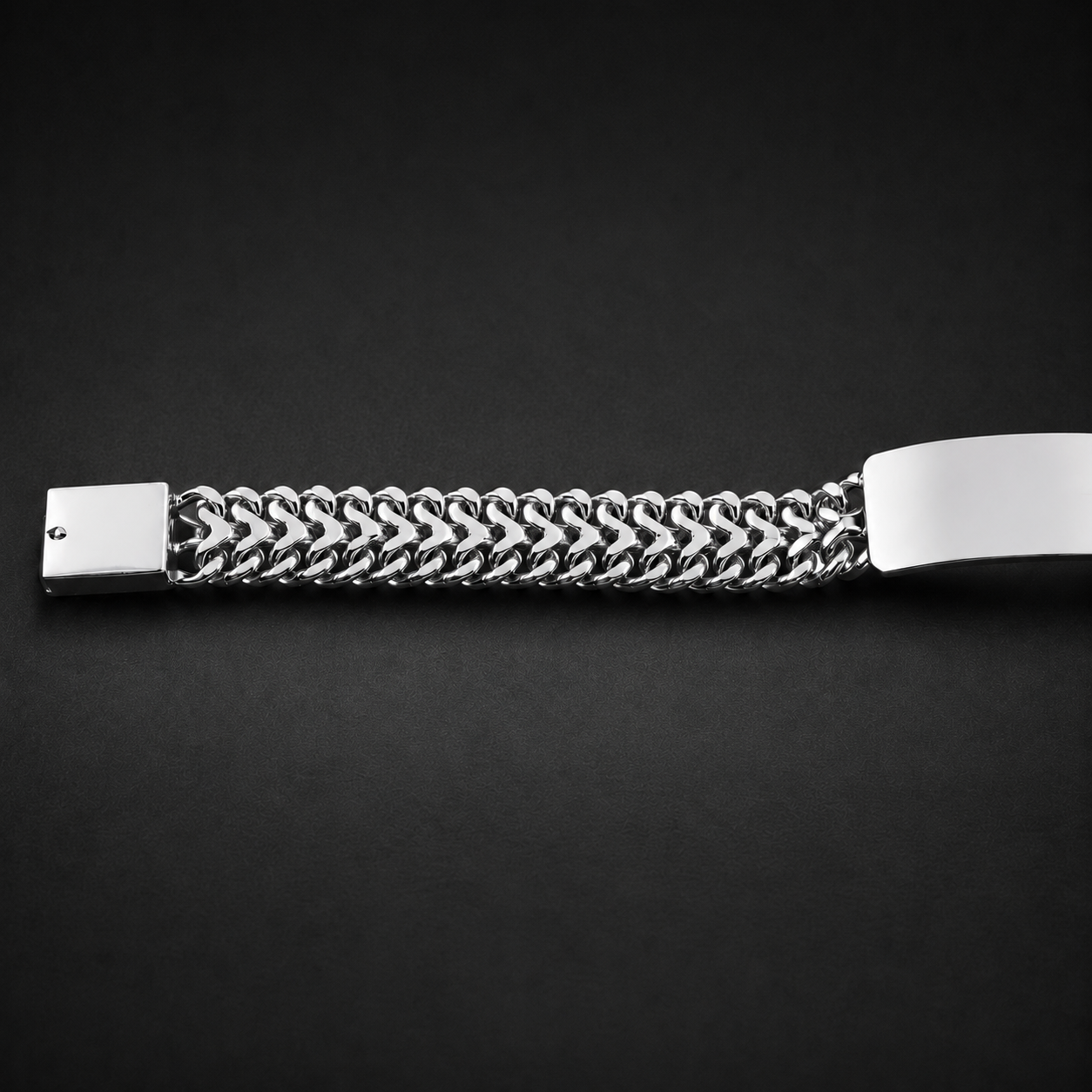 Unisex | Esclava Tejido Cubana Petatillo 10 mm, Pulsera Para Hombre Y Mujer, De Plata Autentica Ley .925, Con Grabado, DUO DELUXE JOYAS