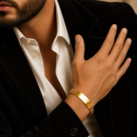 Unisex | Esclava Tejido Cubana Petatillo 10 mm, Pulsera Para Hombre Y Mujer, De Plata Autentica Ley .925 Con Baño De Oro Italiano 24k, Con Grabado, DUO DELUXE JOYAS