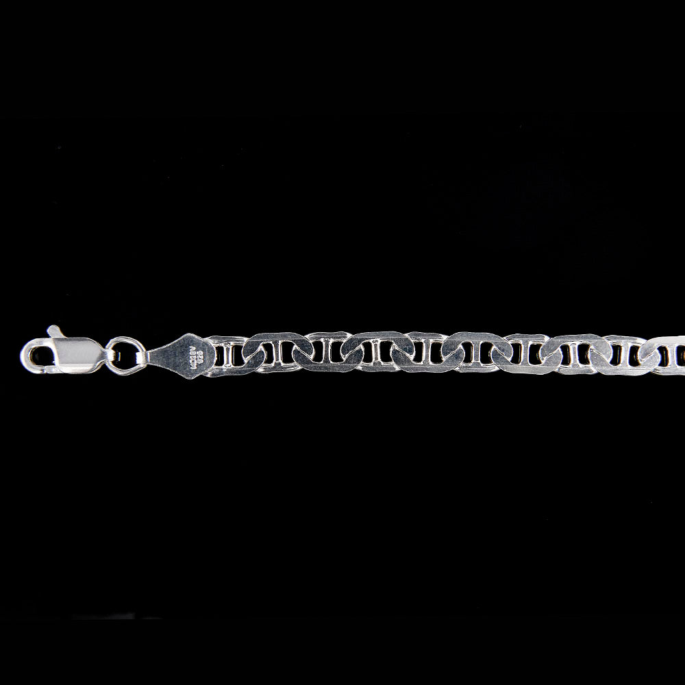 Unisex | Cadena Tejido Imperial Elegante - 5 mm x 50 cm, Collar Para Hombre Y Mujer, De Plata Autentica Ley .925, DUO DELUXE JOYAS