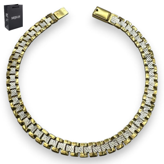 Pulsera Esclava Tejido Rolex Elegante 6 mm, Plata Ley .925, Para Hombre y Mujer | DUO DELUXE JOYAS