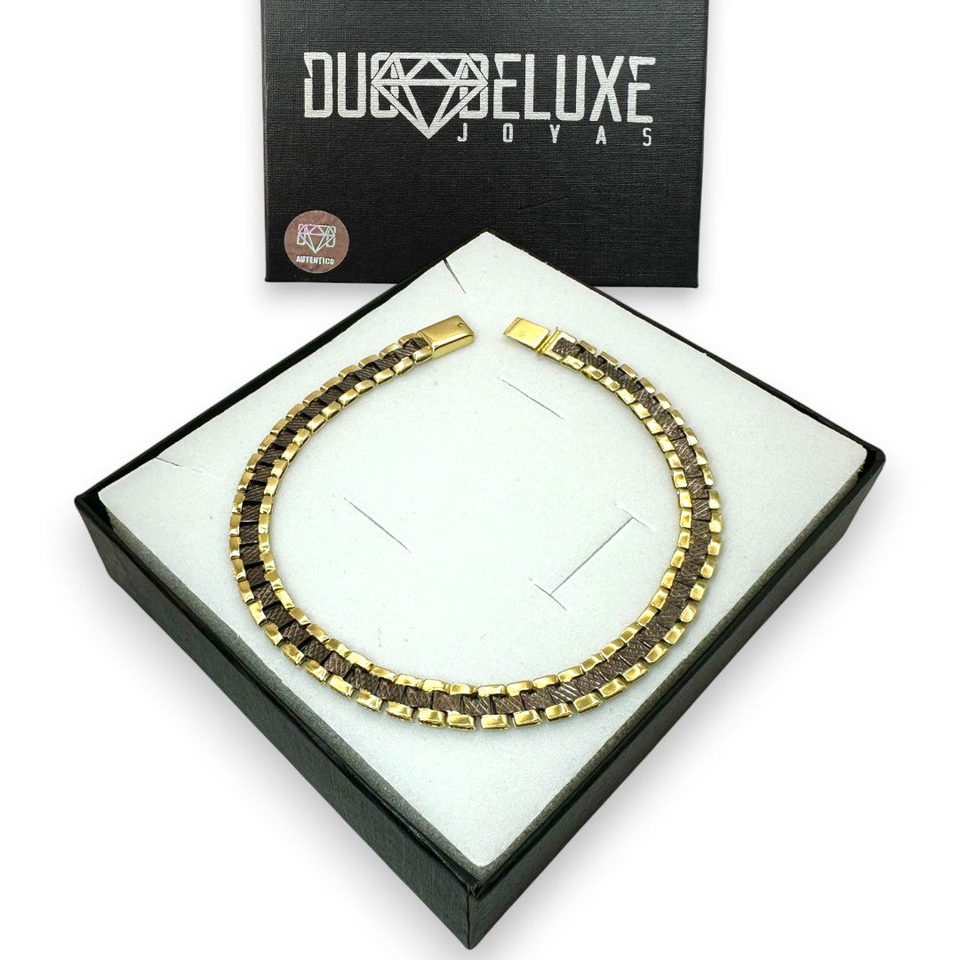 Pulsera Esclava Tejido Rolex Elegante 6 mm, Plata Ley .925, Para Hombre y Mujer | DUO DELUXE JOYAS