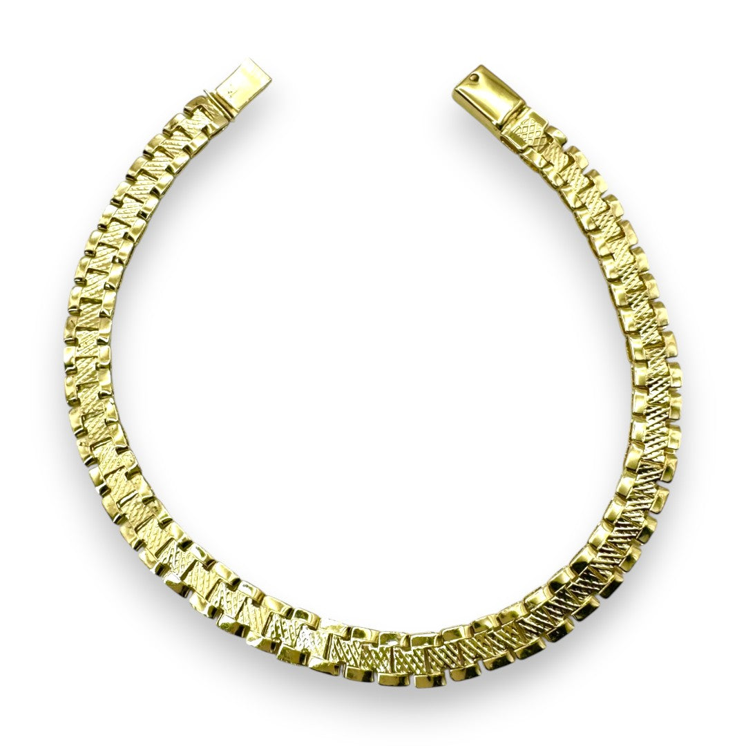Pulsera Esclava Tejido Rolex Elegante 6 mm, Plata Ley .925, Para Hombre y Mujer | DUO DELUXE JOYAS